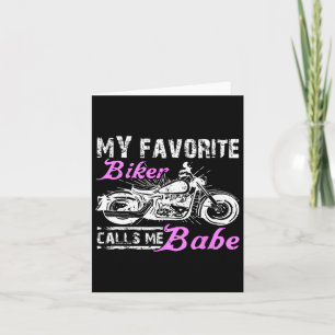 Mijn favoriete biker noemt me Bybe Funny Valentine Kaart