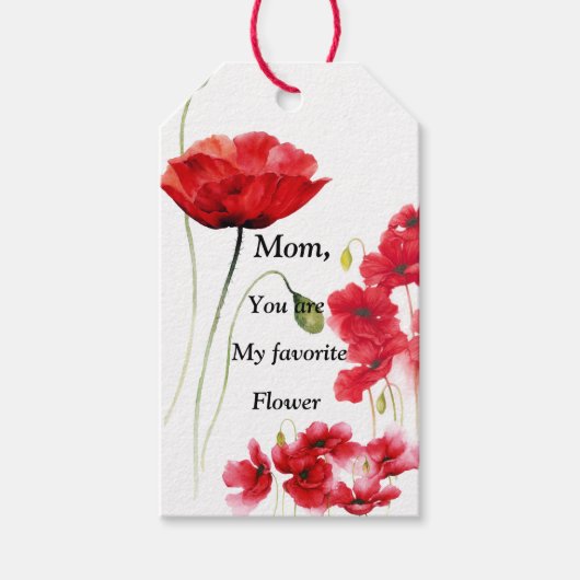Mijn favoriete bloemencadeau Labels Cadeaulabel (Voorkant)