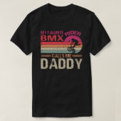 Mijn favoriete BMX Rider noemt me papa Vaderdag T-shirt (Design voorkant)