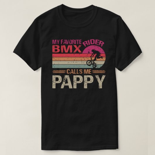 Mijn favoriete BMX Rider noemt me Pappy Vaderdag T-shirt (Design voorkant)