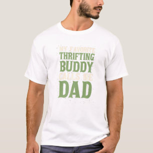 Mijn favoriete boeddy die pap Thrifter Dad Hob T-shirt