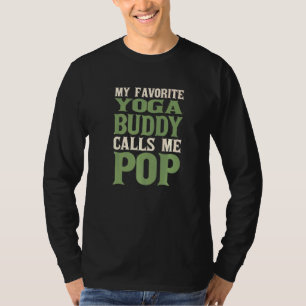 Mijn favoriete boeddy Yoga Dad looft papa Hobby Fa T-shirt