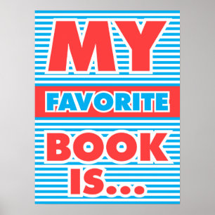 Mijn favoriete boek is ... poster