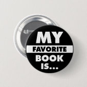 Mijn favoriete boek is... ronde button 5,7 cm (Voorkant /achterkant)