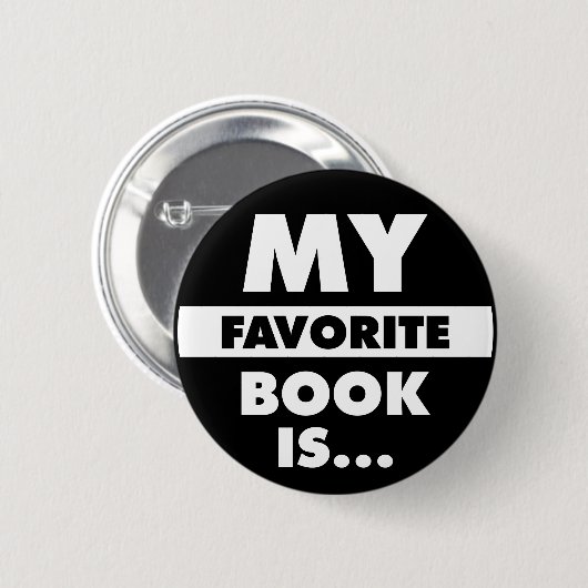 Mijn favoriete boek is... ronde button 5,7 cm (Voorkant /achterkant)