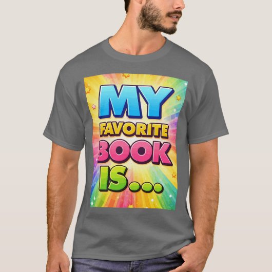 Mijn favoriete boek is t-shirt (Voorkant)