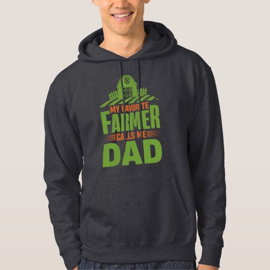 Mijn favoriete boer noemt me papa hoodie (Voorkant)