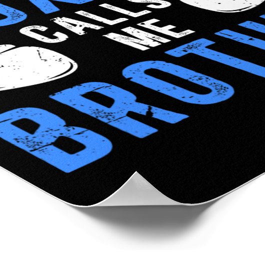 Mijn favoriete bokser noemt me broeder boksen broe poster (Hoek)