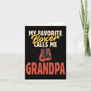 Mijn favoriete bokser noemt me opa kaart