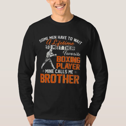 Mijn favoriete bokser roept me Broeder Boxer T-shirt (Voorkant)