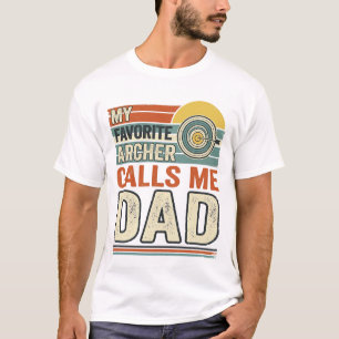 Mijn favoriete boogschutter noemt me papa vintage  t-shirt