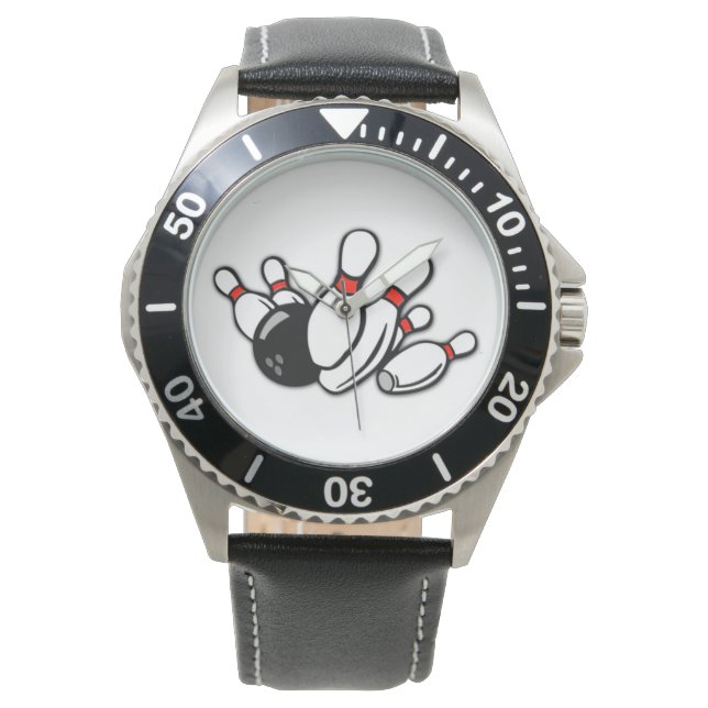 ***MIJN FAVORIETE BOWLER*** MANNEN SPORTHORLOGE HORLOGE (Voorkant)
