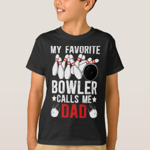 Mijn favoriete bowler noemt me bowling vader van e t-shirt