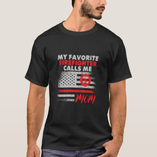 Mijn favoriete brandweerman noemt me Mam Fireman D T-shirt