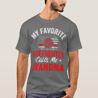Mijn favoriete brandweerman noemt me oma Amerika  T-shirt
