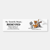 Mijn favoriete Breed......, RESCUED Bumpersticker (Voorkant)