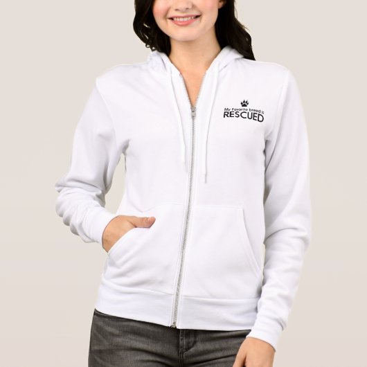 Mijn favoriete Breedte wordt gered Hoodie (Voorkant)