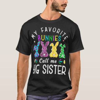 Mijn favoriete Bunnies noemen me Big Sister Bunny T-shirt