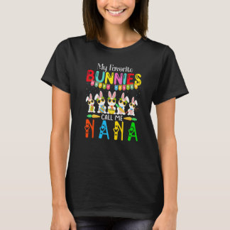 Mijn favoriete Bunnies noemen me Nana voor vrouwen T-shirt