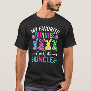 Mijn favoriete Bunnies noemen me oom Funny Paasdag T-shirt