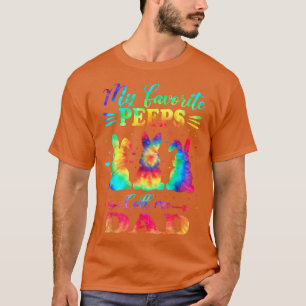 Mijn favoriete Bunnies noemen me pap paastijdenkle T-shirt
