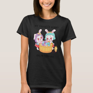 Mijn favoriete Bunny geeft me paaseieren Mannen vr T-shirt