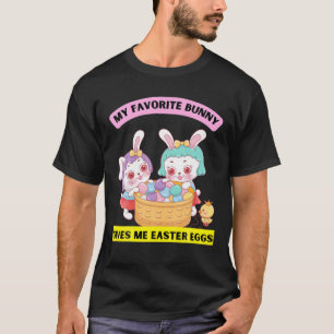 Mijn favoriete Bunny geeft me paaseieren voor peut T-shirt
