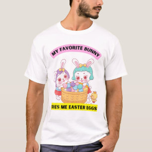 Mijn favoriete Bunny geeft me paaseieren voor peut T-shirt
