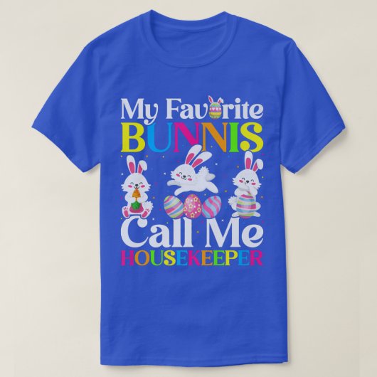 Mijn favoriete Bunny noemt me een portier T-shirt (Design voorkant)