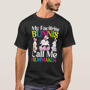 Mijn favoriete Bunny noemt me Filmmaker Pasen T-shirt