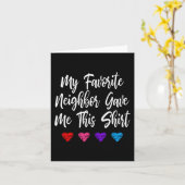 Mijn favoriete buurman gaf me dit plezier kaart (Gele Bloem)