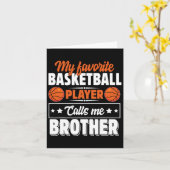 Mijn favoriete Bysketbyll-speler noemt me broeder  Kaart (Gele Bloem)