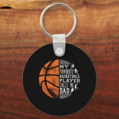 Mijn favoriete Bysketbyll-speler noemt me Dad Bysk Sleutelhanger (Voorkant)