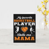 Mijn favoriete Bysketbyll-speler noemt me mama Kaart (Gele Bloem)