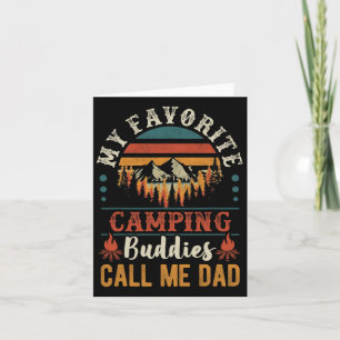 Mijn favoriete Camping Boeddies noemen me papa Fun Kaart