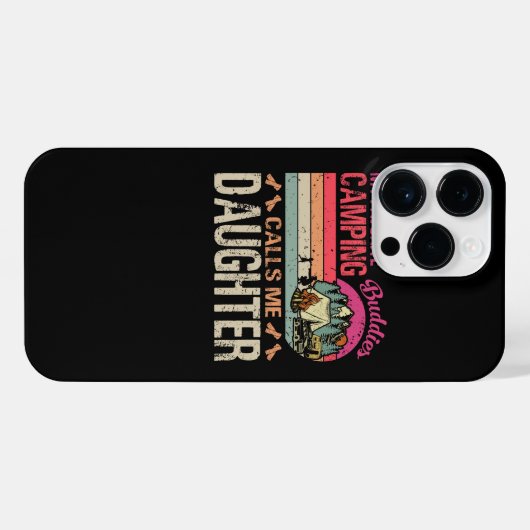 Mijn favoriete Camping Buddies noemen me Daughter  iPhone Hoesje (Achterkant horizontaal)