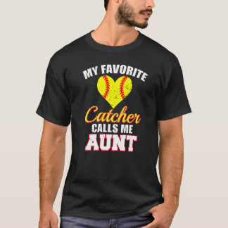 Mijn favoriete catcher noemt me tante catcher soft t-shirt