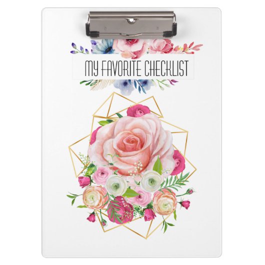 Mijn favoriete checklist klembord (Voorkant)