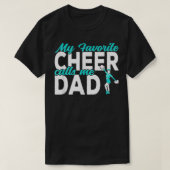 Mijn favoriete Cheer noemt me pap Cheerlead pa T-shirt (Design voorkant)