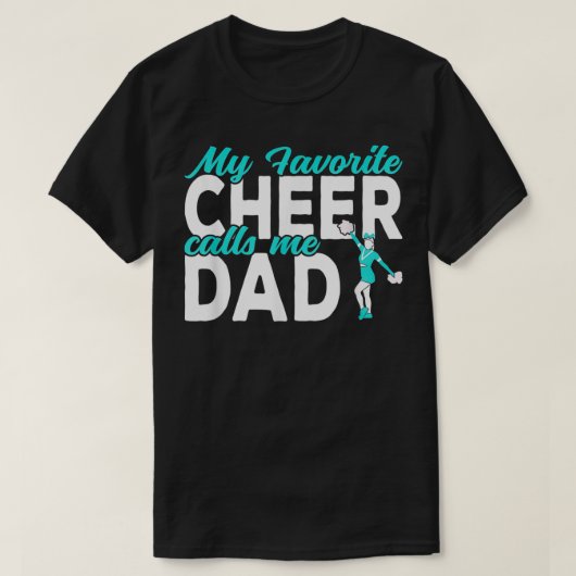 Mijn favoriete Cheer noemt me pap Cheerlead pa T-shirt (Design voorkant)