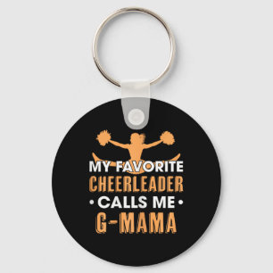 Mijn favoriete cheerleader noemt me G Mama Cheerle Sleutelhanger