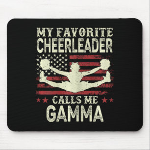 Mijn favoriete cheerleader noemt me Gamma Us-vlag Muismat