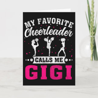 Mijn favoriete cheerleader noemt me Gigi Moederdag Kaart