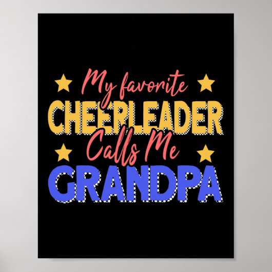 Mijn favoriete cheerleader noemt me grootvader che poster (Voorkant)