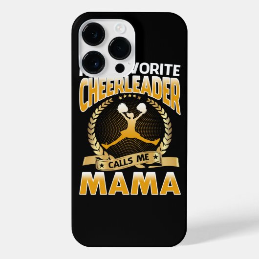 Mijn favoriete Cheerleader noemt me mama Cheerleid iPhone Hoesje (Achterkant)