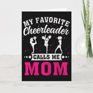 Mijn favoriete cheerleader noemt me mama op Moeder Kaart