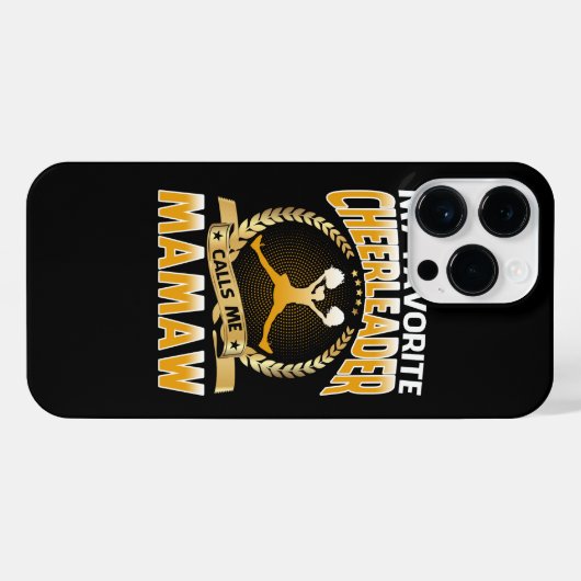 Mijn favoriete Cheerleader noemt me Mamaw Cheerlea iPhone Hoesje (Achterkant horizontaal)