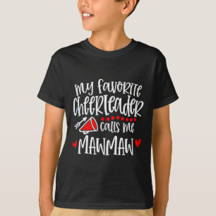 Mijn favoriete cheerleader noemt me Mawmaw grappig T-shirt