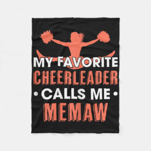Mijn favoriete cheerleader noemt me Memaw Cheerlea Fleece Deken