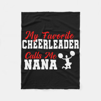Mijn favoriete cheerleader noemt me Nana Funny Nan Fleece Deken